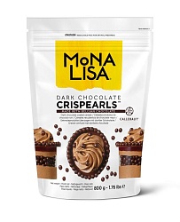 Драже "Crispearls" Mona Lisa темный шоколад 800 г