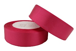 Лента атласная 2,5 см Малиновый  23 м