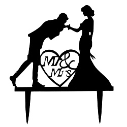 Топпер "Поцелуй руки" черный 12*12 см