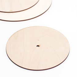 Подложка из фанеры для торта с отверстием 18 см, толщина 4 мм