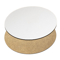 Подложка ламинированная белая 22 см , толщина 3 мм